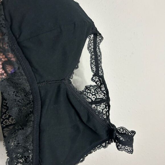 Auden Black Lace Racerback Bralette Size S - Picture 6 of 7